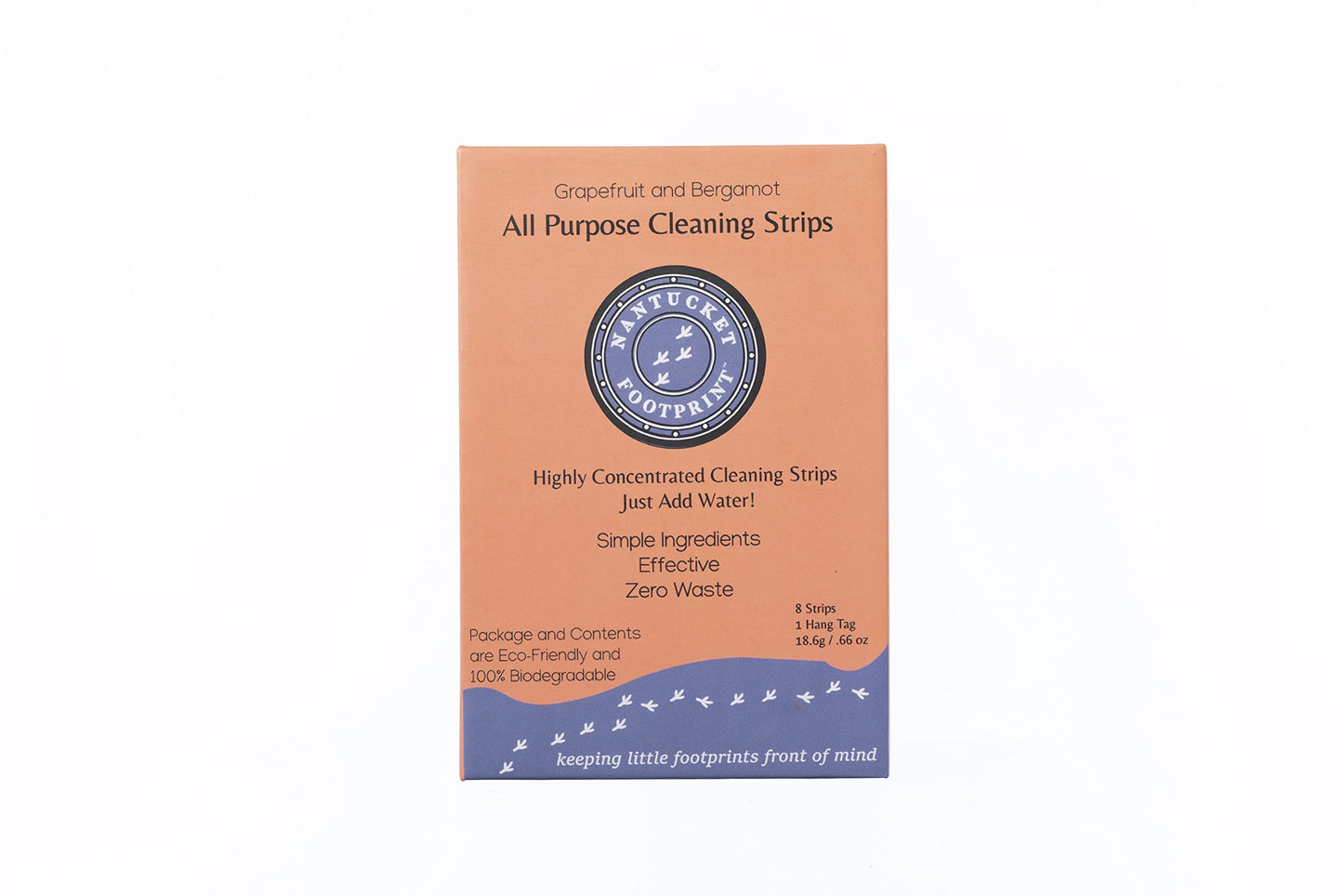 Nantucket Footprint Multisurface All Purpose Cleaner Refill Strips | Zero Waste Concentrated Cleaner (1)