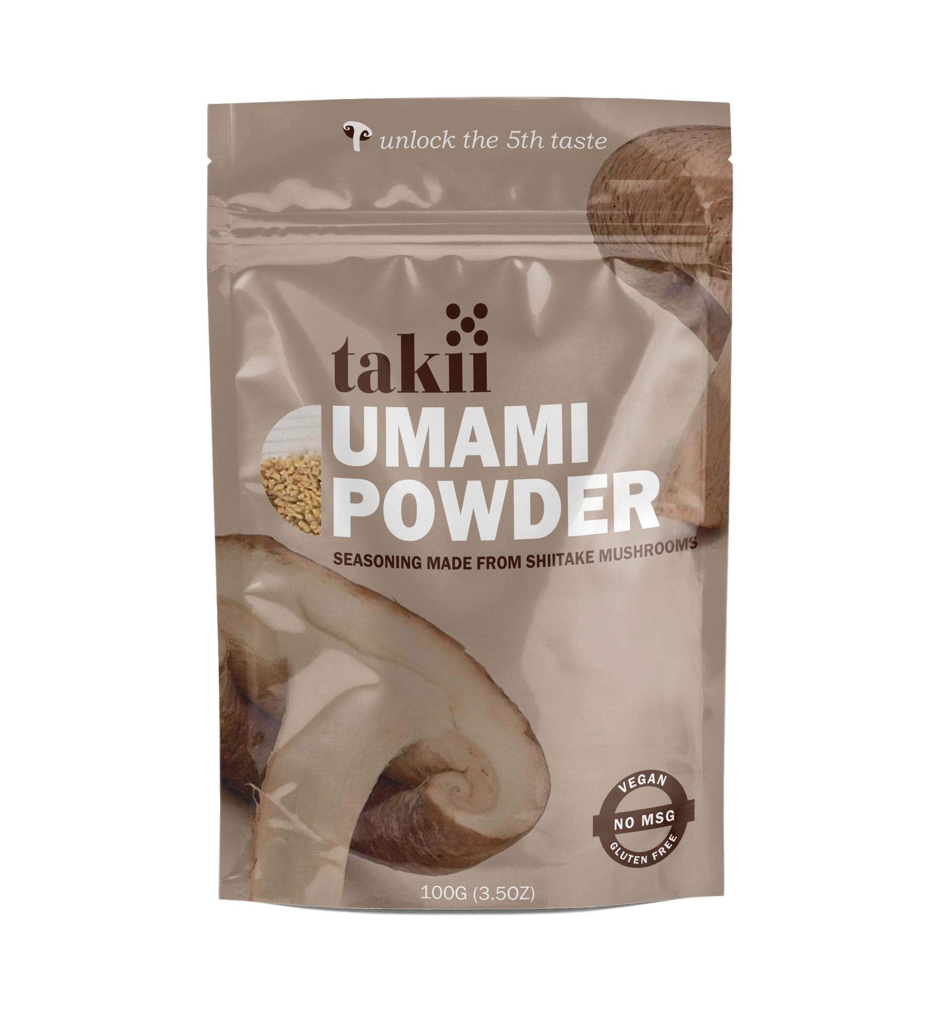 Takii Umami Powder, Made from Shiitake Mushrooms, Add Instant Flavor and Depth to All Your Favorite Dishes (3 Bags)