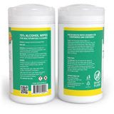Wipex Alcohol Wipes with 70% Isopropyl Alcohol, 80 CT Lint-Free Cloth in Sealed Canister to clean Surfaces, Electronics, Computer Screens, Glasses, 80