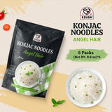 52USA Konjac Shirataki Noodle, Angel Hair, Low Carb Pasta 52.8 Oz (1500 g), Keto and Paleo Friendly, Sugar Free, Vegan, Gluten Free, Ready to Eat, Low