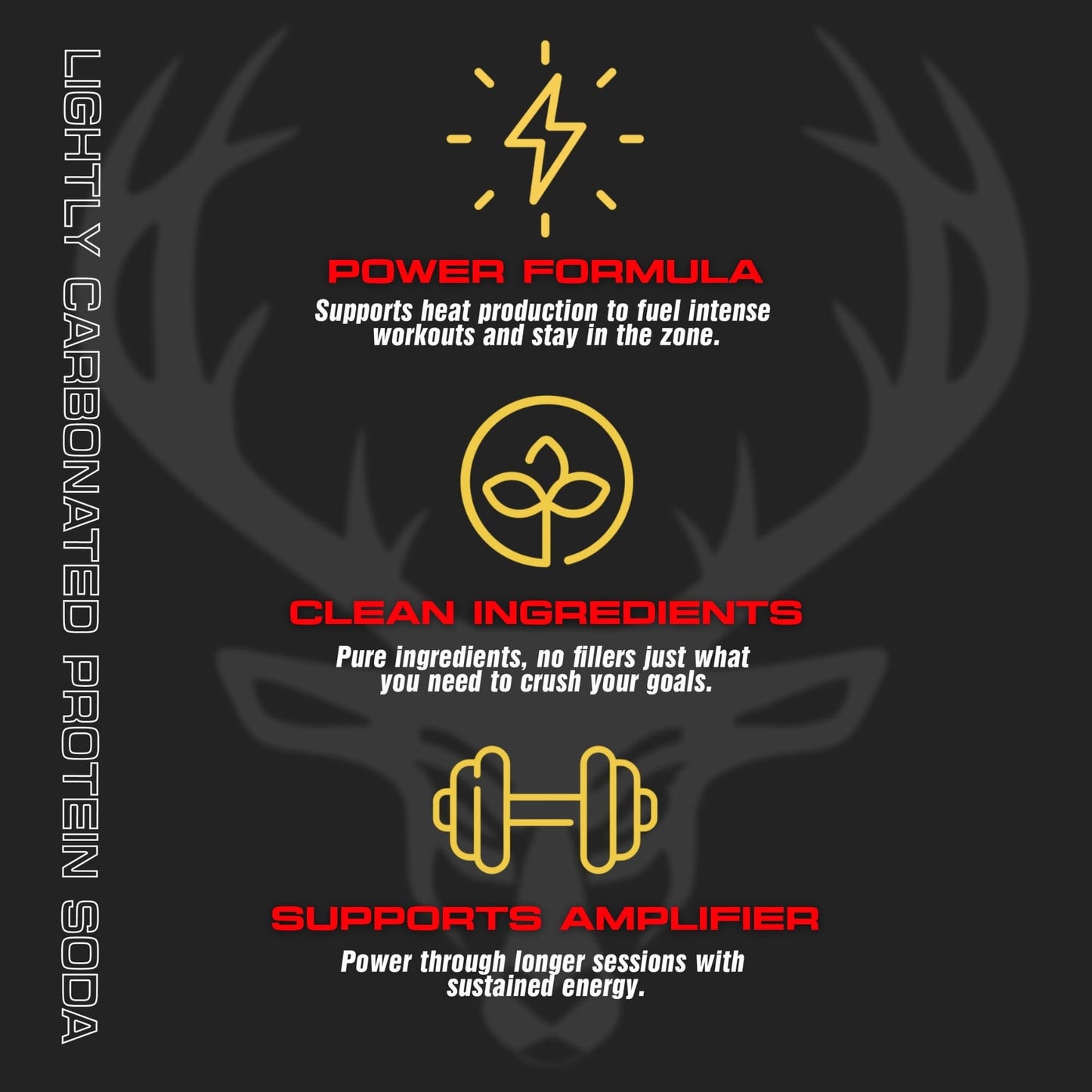 Bucked Up Lightly Carbonated Protein Soda | 25g Whey Isolate - Zero Sugar, Low Calorie, Caffeine Free, Clean Drink | Sparkling Protein Soda - 12 Pack