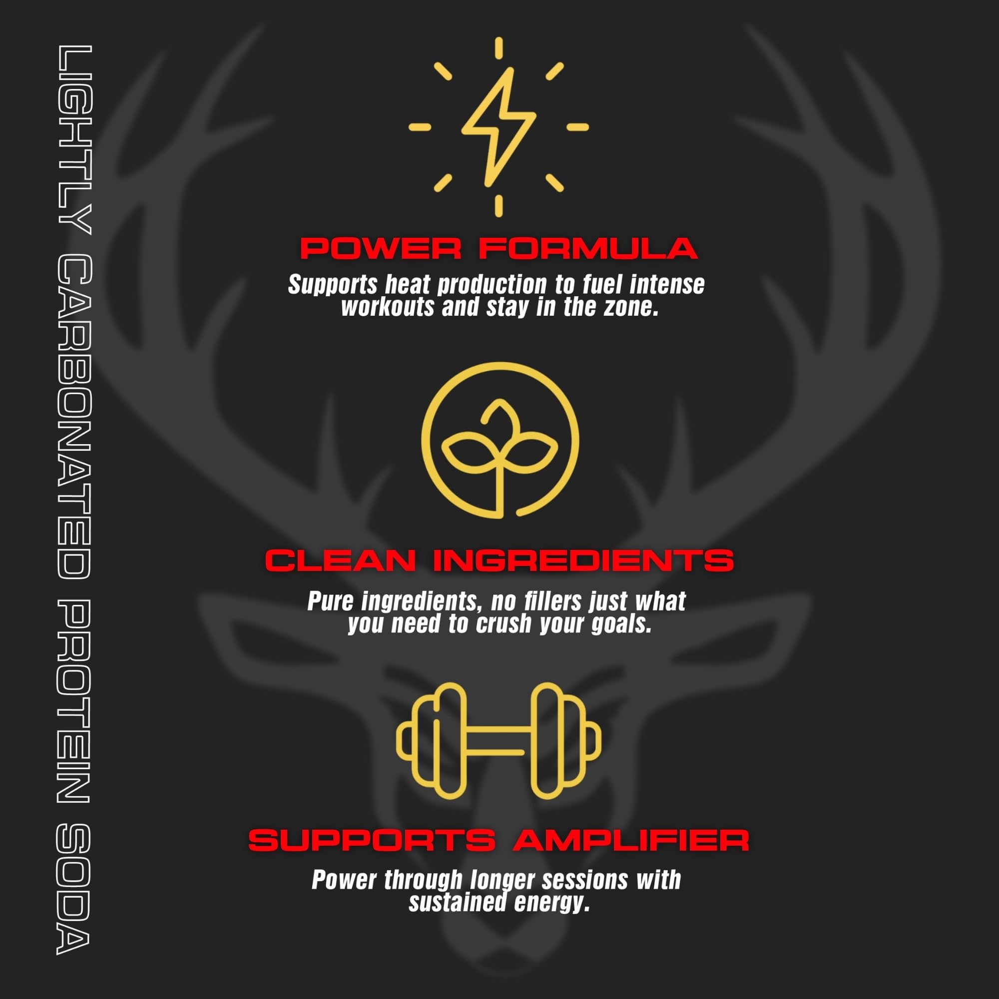 Bucked Up Lightly Carbonated Protein Soda | 25g Whey Isolate - Zero Sugar, Low Calorie, Caffeine Free, Clean Drink | Sparkling Protein Soda - 12 Pack