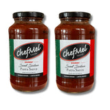 ChefMel’s Sweet Sicilian-Style Pasta Sauce - Rich & Velvety Italian Tomato Sauce Infused with Red Wine - Handcrafted in Small Batches - Gluten-Free
