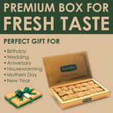 Baklava Style Turkish Delight with Chocolate and Shredded Kadaif - Soft Lokum Candy Inspired by Baklava Pastry, Gourmet Turkish Sweets Gift Box