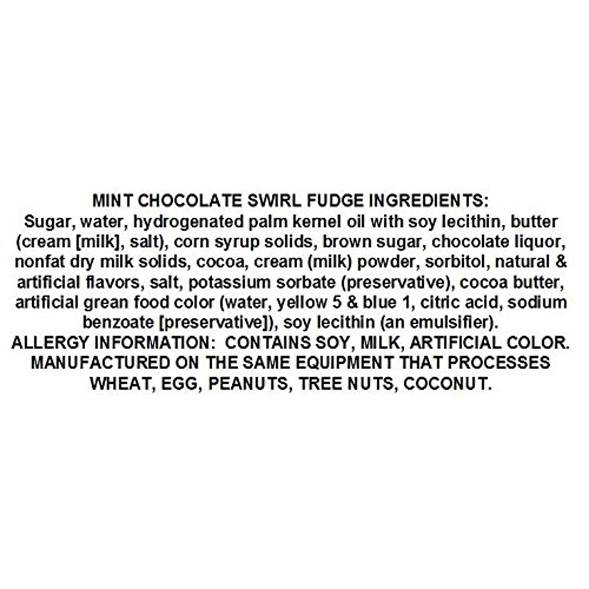 Creamy Fresh Made 7 Pound Slabs Fudge (Chocolate Mint)