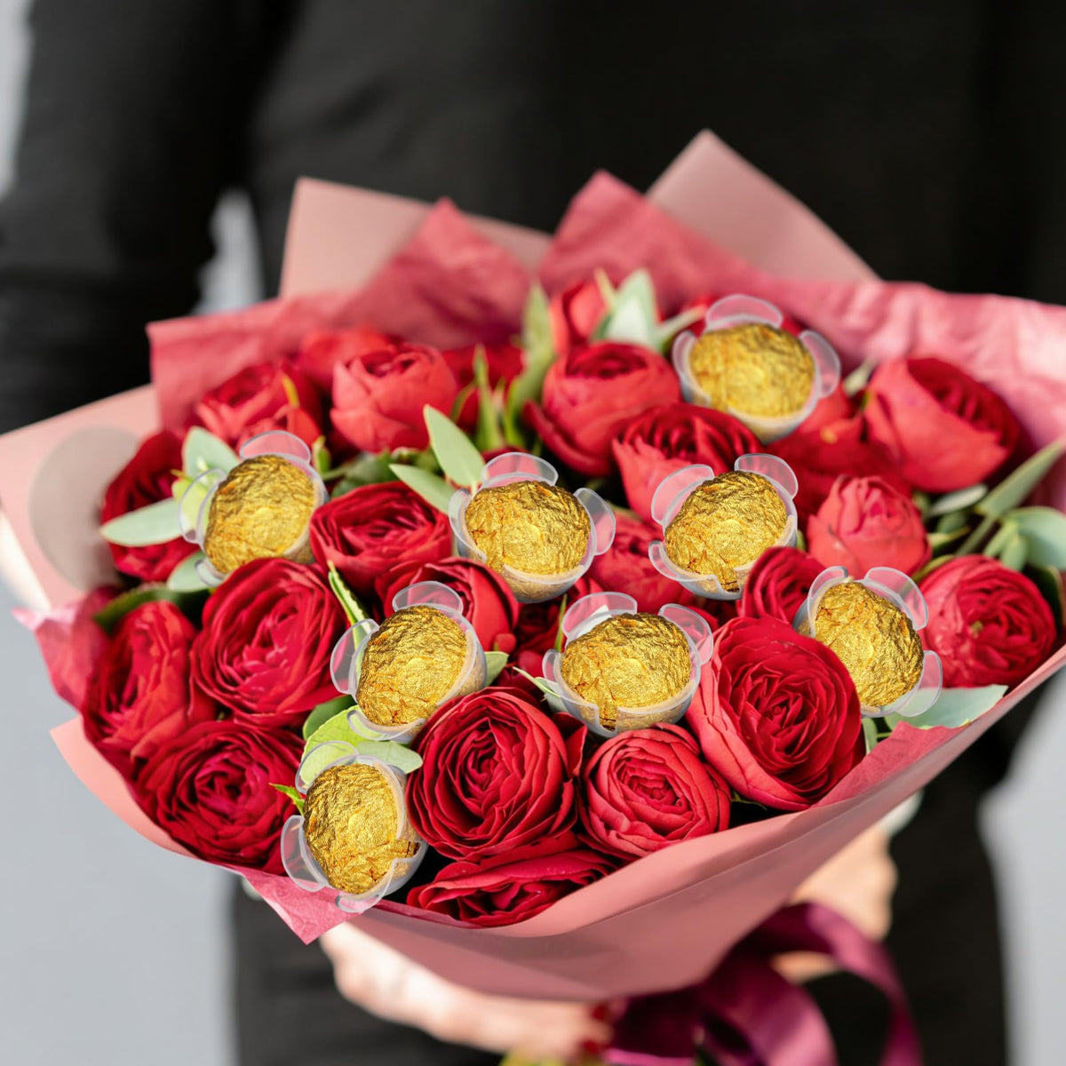 Veemoon 60pcs Truffle Chocolate Base Holder for Bouquet Decoration Candy Cup Foil Wrapper for Weddings Valentine's Day and DIY