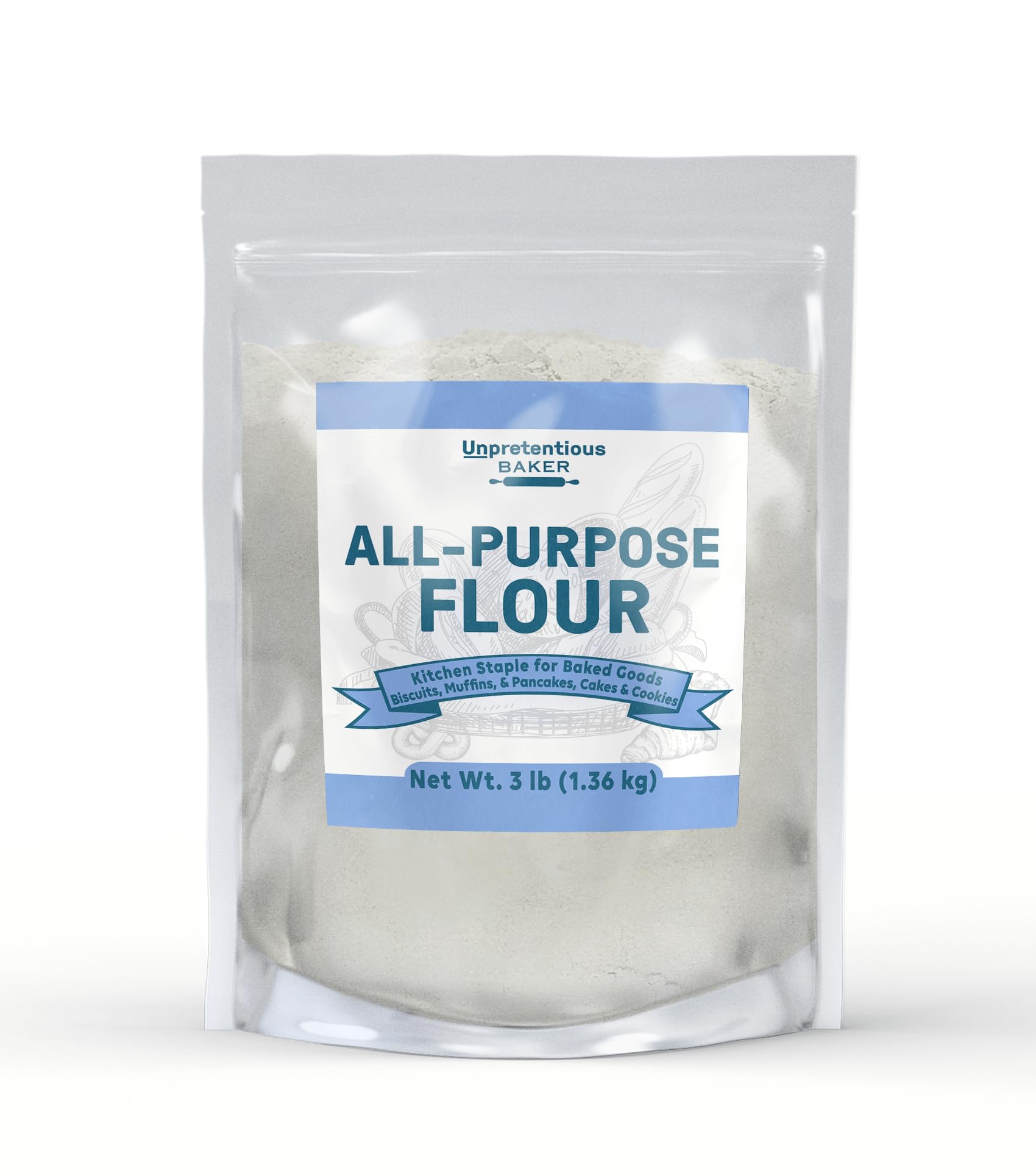 Unpretentious All-Purpose Flour (3 lb), Baking and Thickening