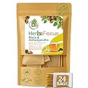 Maca & Ashwagandha Herbal Tea (24 Tea Bags) - 2000mg Each - Traditional Vitality & Balance Blend - 100% Natural, Caffeine-Free, Non-GMO - Authentic