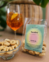 Tarallini Italian Snack Crackers - All Natural, Oven Baked Crunchy Crackers from Puglia made with Clean Ingredients including Extra Virgin Olive Oil