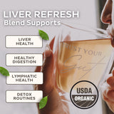 Trust Your Gut Organic Root & Restore Herbal Caffeine-Free Tea, Liver Cleansing Tea Blend with Burdock Root, Chamomile, Dandelion, Licorice for Gut