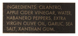 Green Belly Hot Sauce: uses Cilantro, Habanero, Garlic & Organic Apple Cider Vinegar - 5.2oz