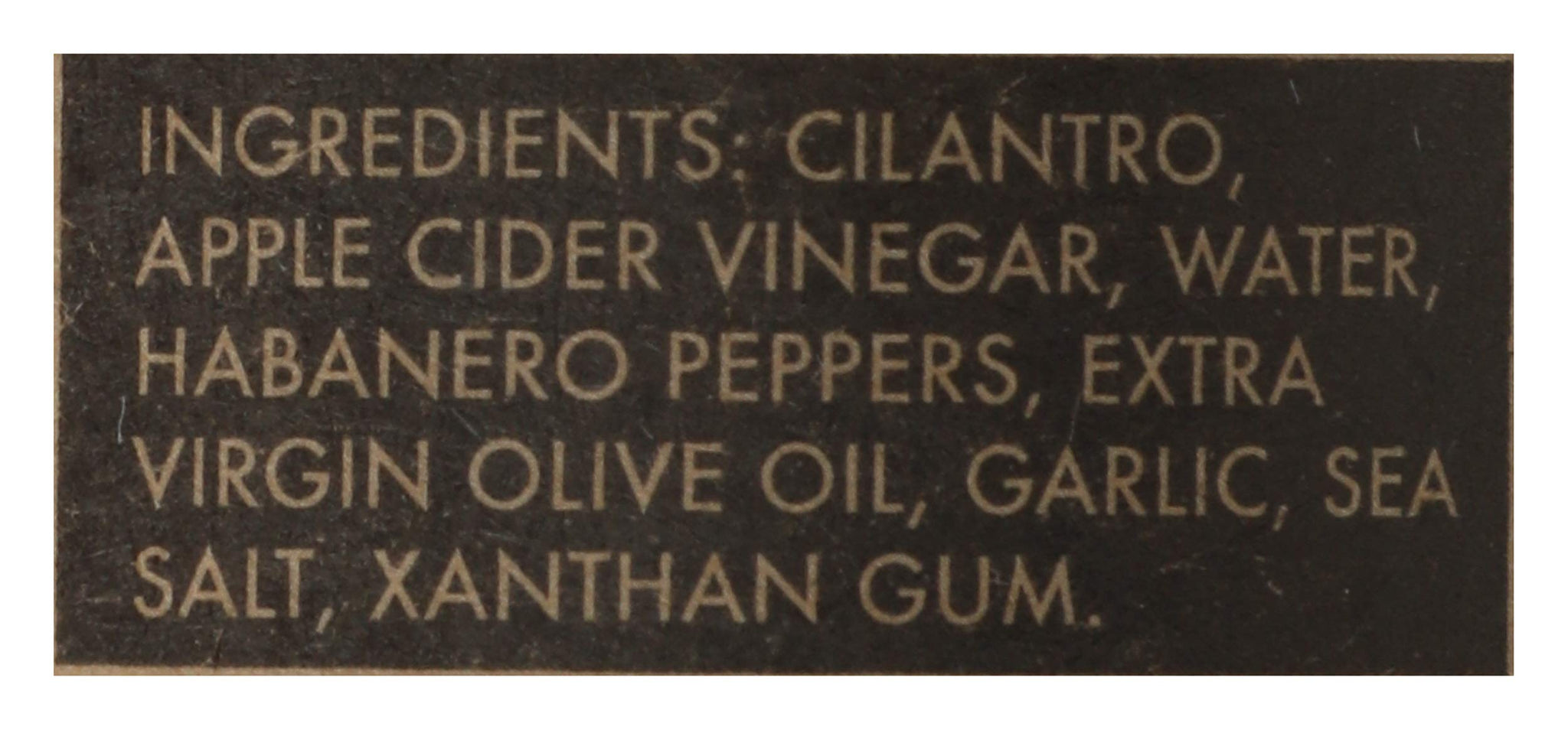 Green Belly Hot Sauce: uses Cilantro, Habanero, Garlic & Organic Apple Cider Vinegar - 5.2oz