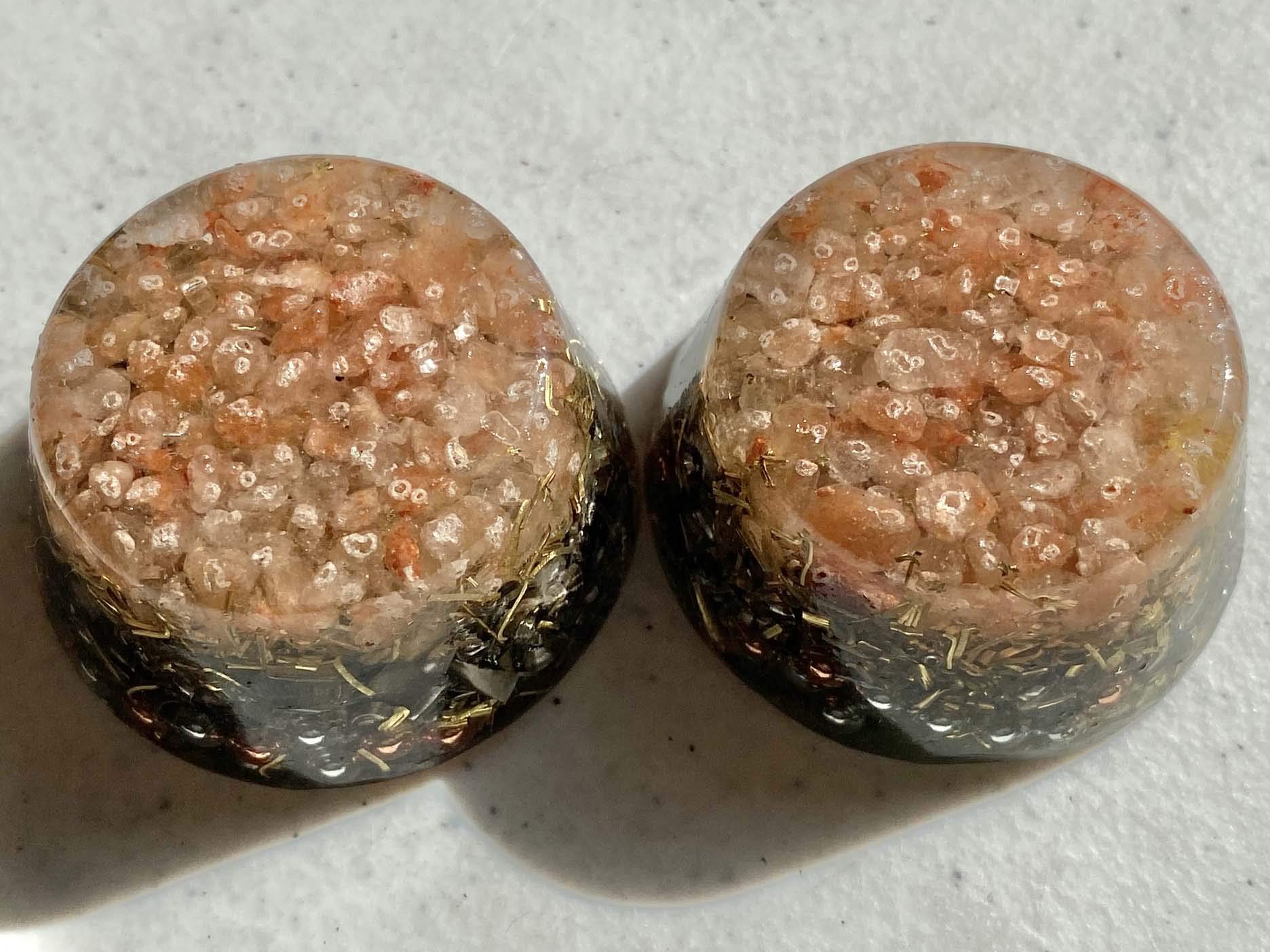 Himalayan Sea Salt Orgone Generator Energy Accumulator 528Hz/7.83Hz/Advance Harmonics Many Beautiful Ingredients and Colors! (Himalayan Sea Salt)