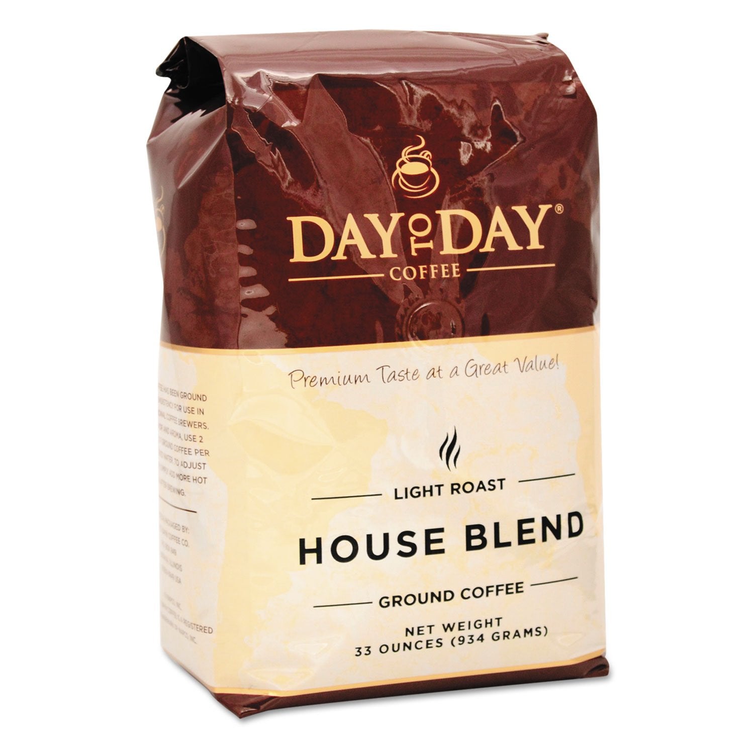 Day to Day 23001 100% Pure Coffee, Colombian Blend, 1.5 oz Pack, 42 Packs/Carton