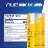 Red Bull Yellow Edition Energy Drink, Tropical, with 80mg Caffeine plus Taurine & B Vitamins, 8.4 Fl Oz, Pack of 12 Cans
