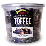 brittle-brittle Roasted Almond Toffee Candy with Dark Chocolate, Handcrafted Gourmet Dessert, Individually Wrapped Treat, Perfect Snack or Gift, 24 oz