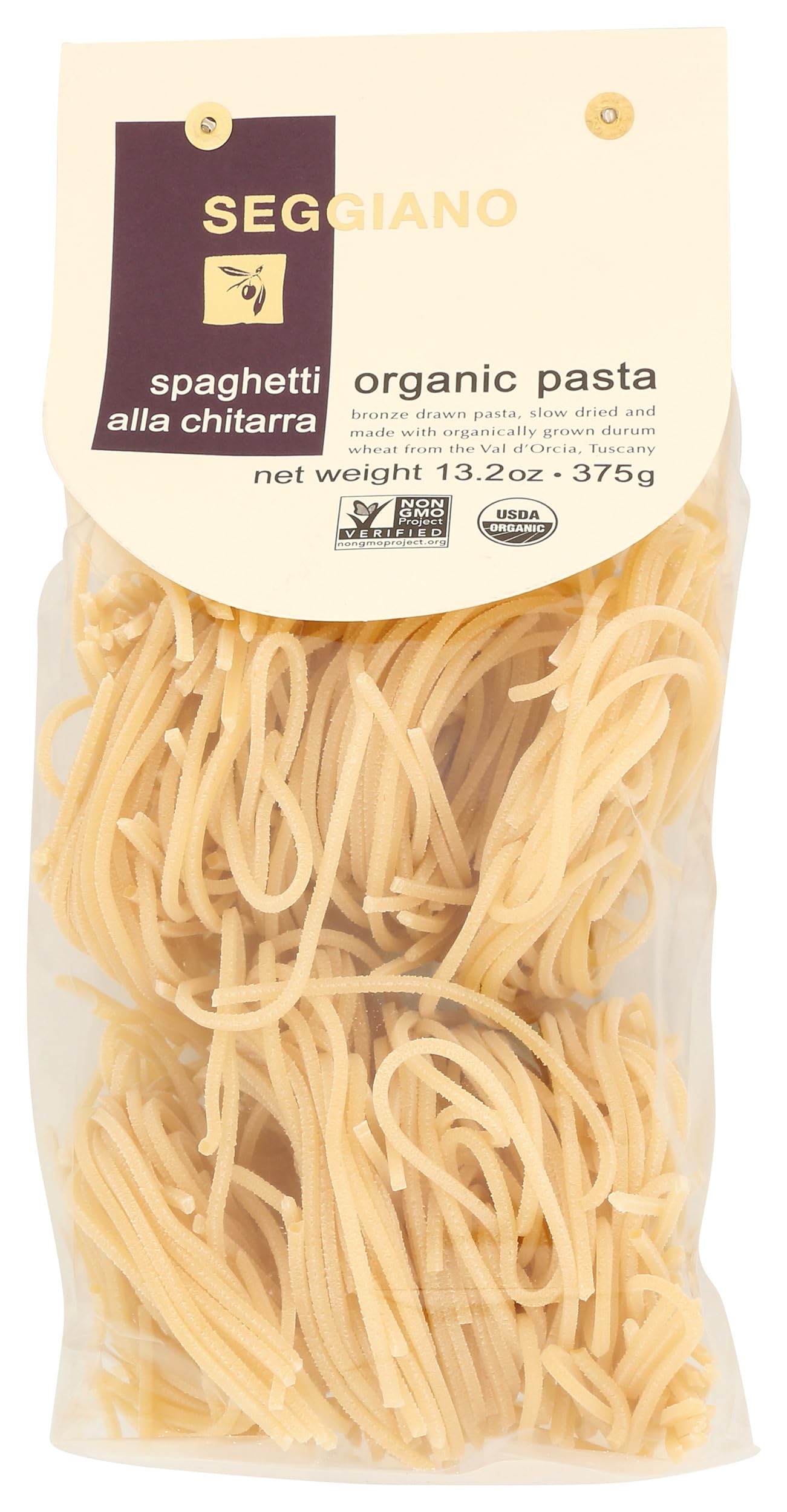 SEGGIANO Organic Spaghetti Pasta, 13.2 OZ