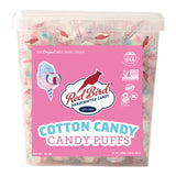 Red Bird Cotton Candy Flavored Candy, Puff Mints Individually Wrapped, 52 oz Tub