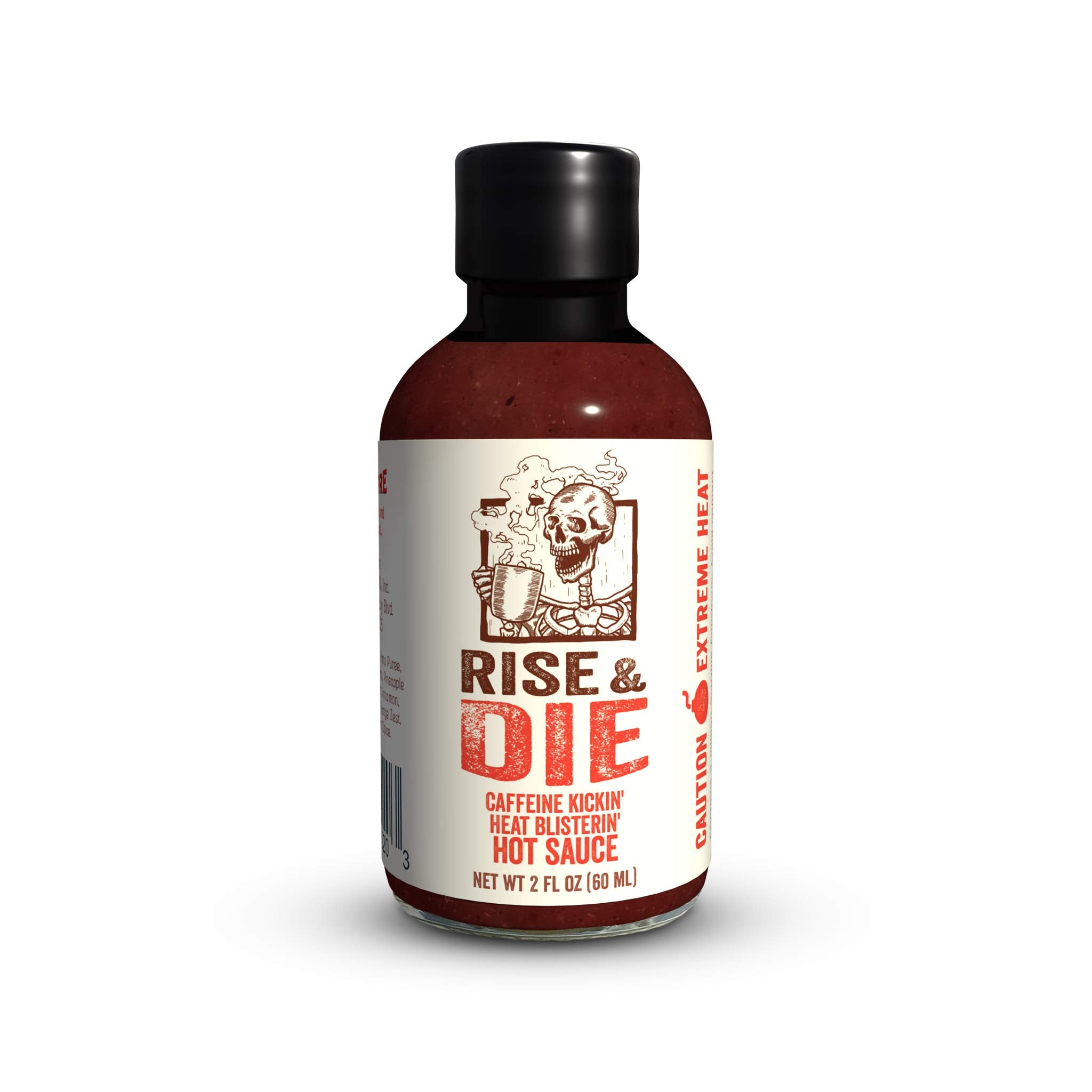 Flavor and Fire Foods, Rise and Die, Extreme Hot Sauce, Coffee Based, 3 Million Scoville Capsicum, Mouth Watering, Hot Sauce Lovers Dream, Eat at Own