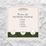 Starwest Botanicals Arrowroot Tapioca Powder Organic - Gluten Free Thickener for Cooking & Baking, Root Starch, Certified Kosher, Non-GMO - Bulk 1 lb