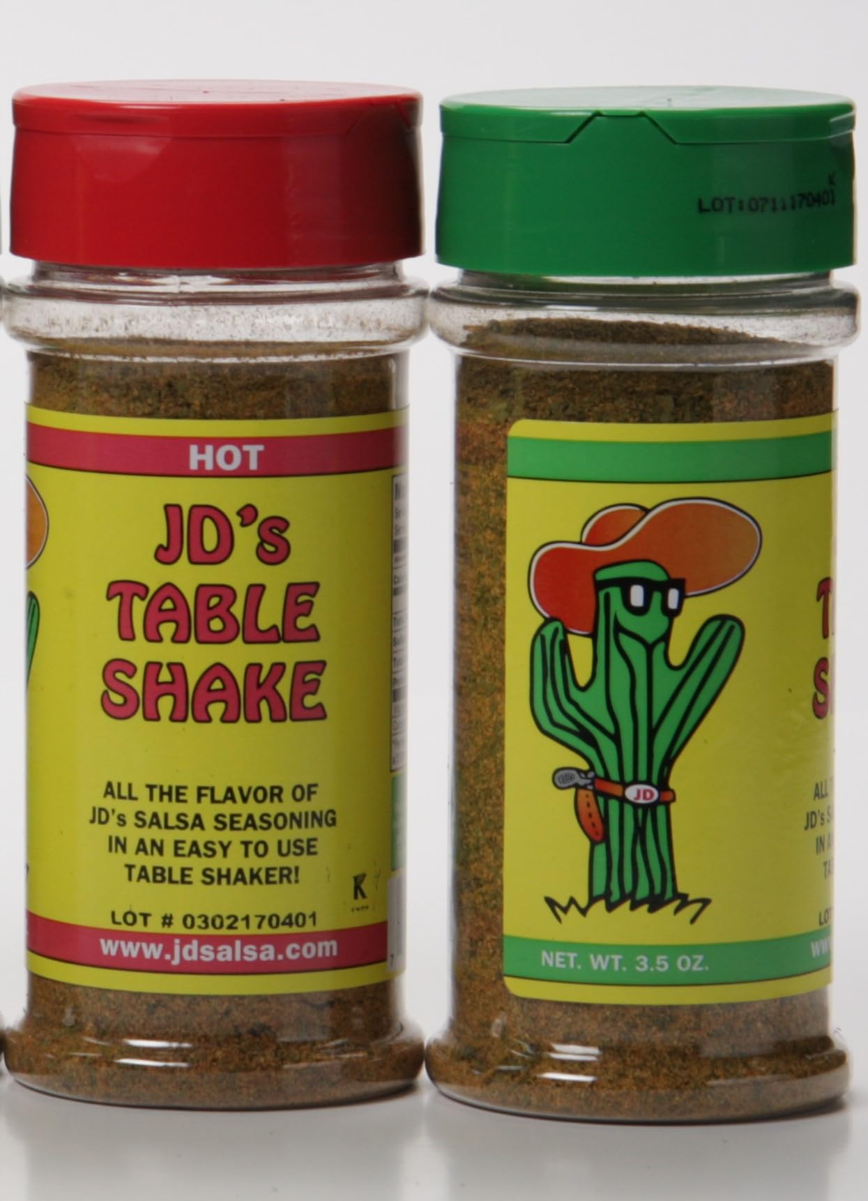 JD's Table Shaker Hot (2 Shakers)