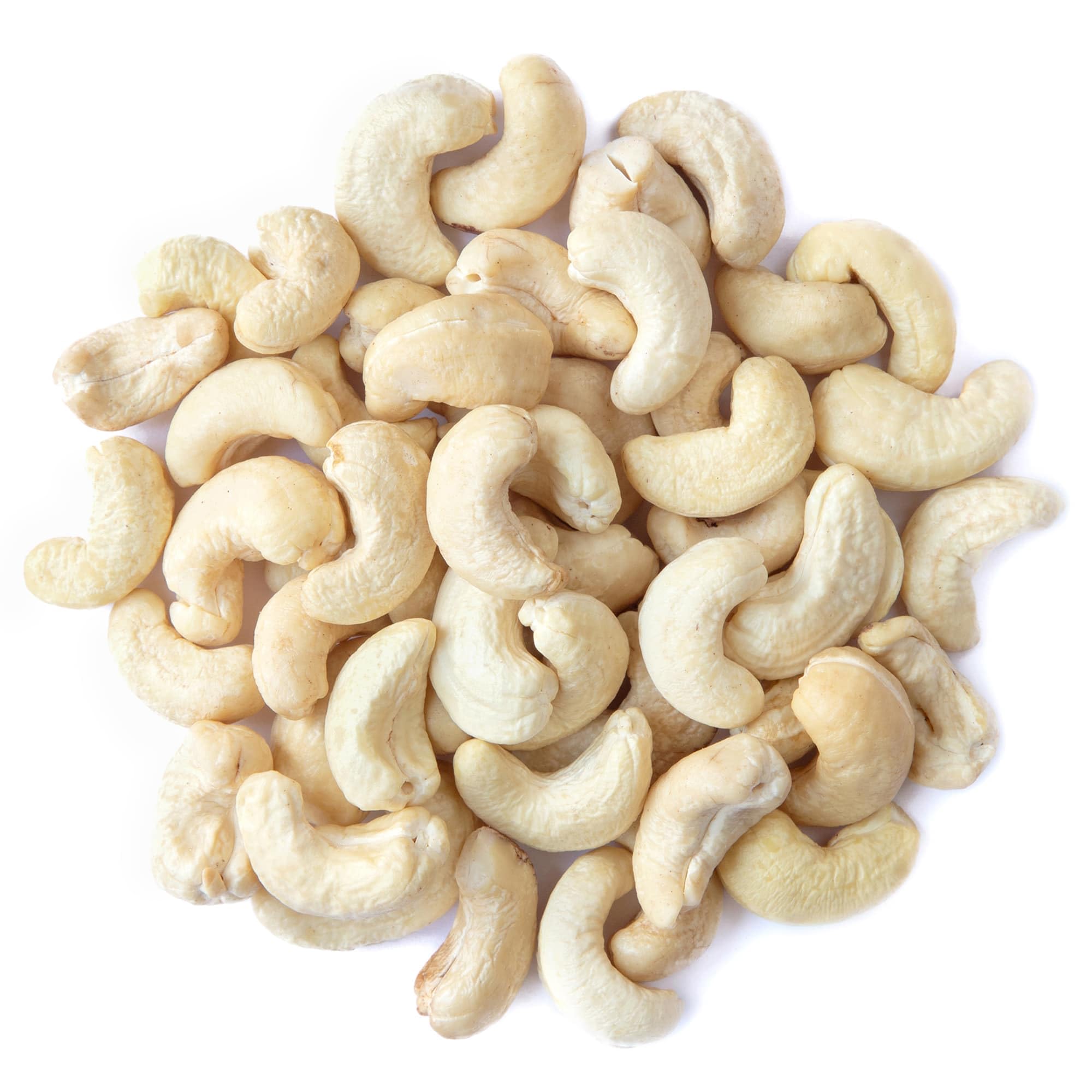 Food to Live Raw Cashews, 8 Ounces Deluxe Whole Nuts, Unsalted, Unroasted Fancy Snack, Size W-320, Kosher, Vegan, Bulk, A good source of Magnesium