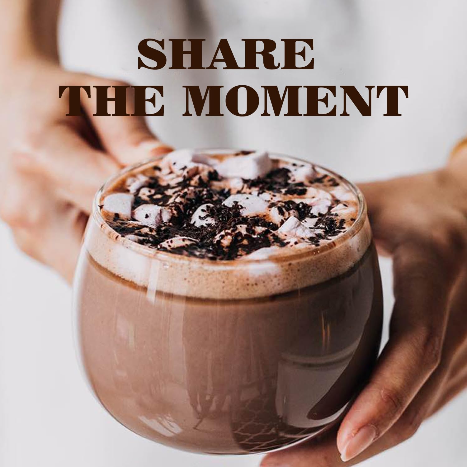 GANOHERB Mushroom Hot Chocolate Mix with Reishi, Mushroom Coffee Alternative Hot Cacao Powder for Energy, Mood and Immune System, Vegan Mushroom