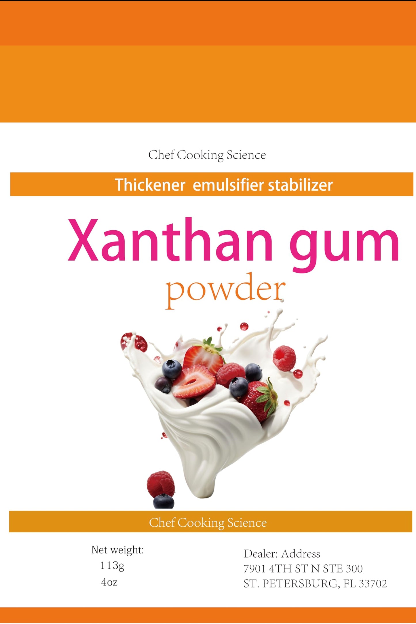 Xanthan Gum - 4 oz - 100% Natural Xanthan Gum Powder - Keto Friendly and Gluten Free - No Carbs for Baking, Xanthan Gum for Thickening and Ice Cream