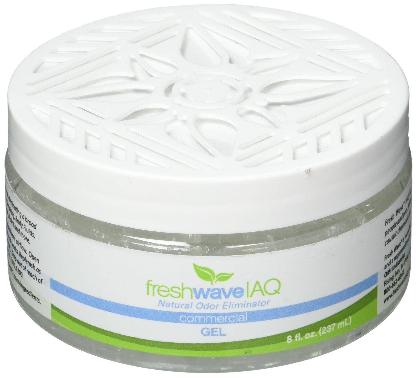 Fresh Wave IAQ Commercial Odor Eliminating Gel, 8 Fl. Oz. | Odor Absorbers for Home | Safer Odor Relief | Natural Plant-Based Odor Eliminator |