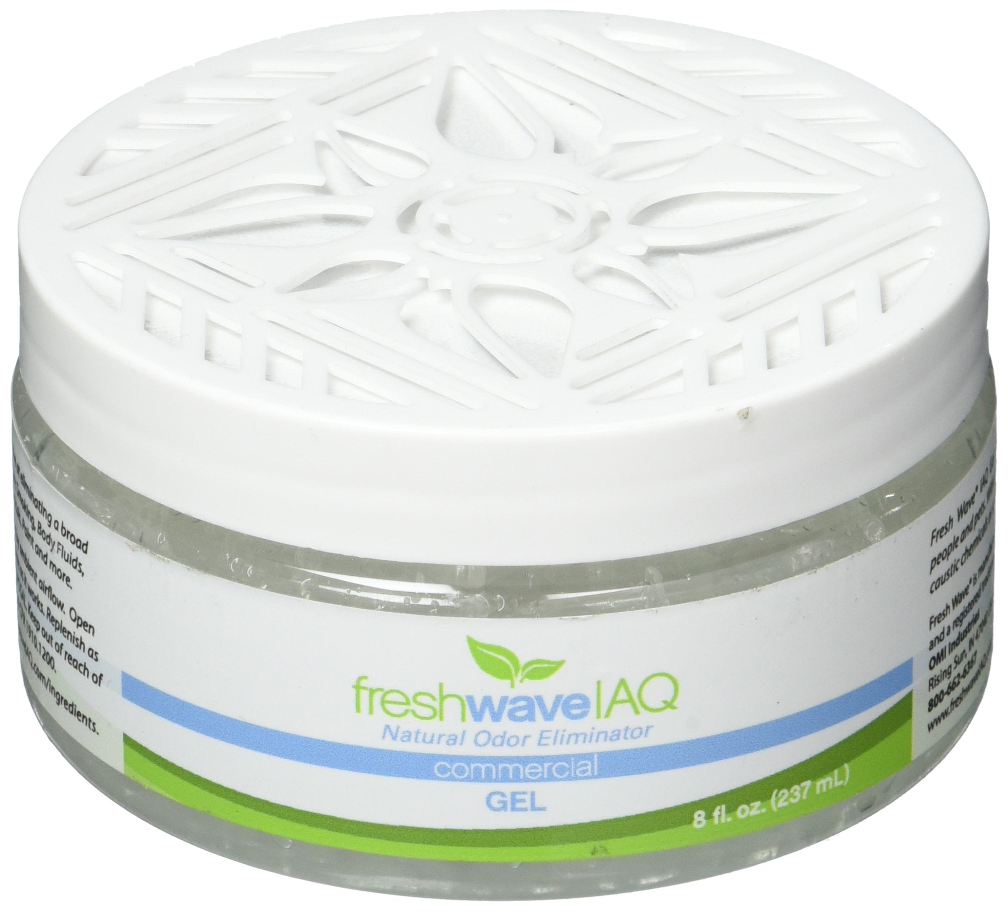 Fresh Wave IAQ Commercial Odor Eliminating Gel, 8 Fl. Oz. | Odor Absorbers for Home | Safer Odor Relief | Natural Plant-Based Odor Eliminator |