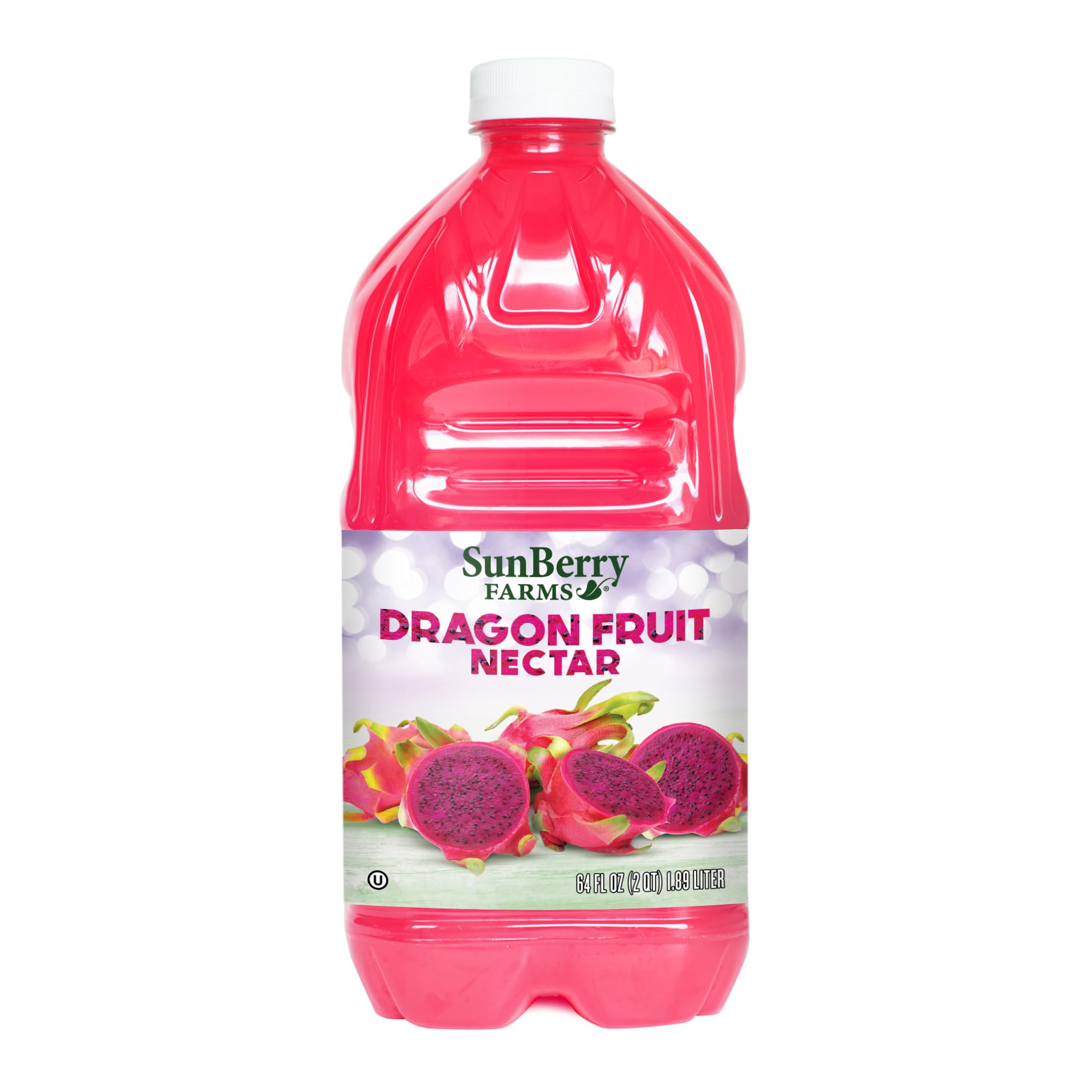 Sunberry Farms Dragon Fruit Nectar 64 fl oz | Exotic Tropical Juice Nectar Made with Real Fruit | No Artificial Flavors or Colors | Refreshing Drink |