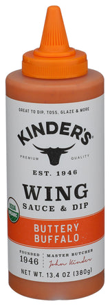 Kinders Organic Buttery Buffalo Wing Sauce, 13.4 OZ
