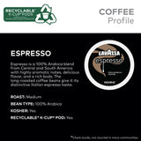 Lavazza Espresso, Single-Serve Keurig K-Cup Pods, Medium Roast Coffee, 60-Count Box (6 Packs of 10)
