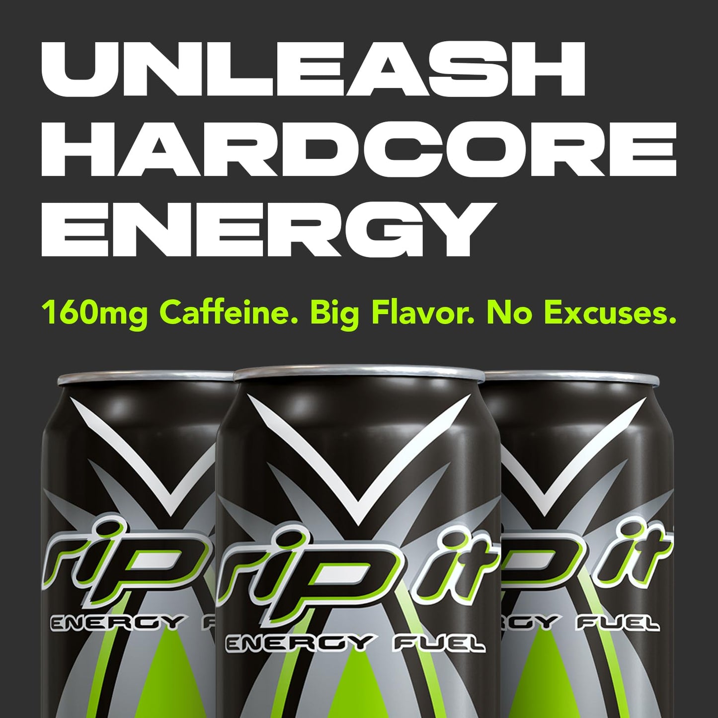 Rip-It Energy Drink | Sting-Er Mo | Tropical Fruit Flavor | 12-Pack (16oz Cans) | 160mg Caffeine | Smooth Finish | Ignite Focus | Hardcore Energy That