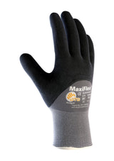 ATG 34-845/XXS Maxiflex Endurance, 15G Gry Nylon, Blk. 3/4 Microfoam Nitrile Dot Coat Gray