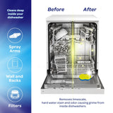 Dishwasher Cleaner and Deodorizer Tablets - Deep Clean Dishwasher Cleaner Tablets, Septic Safe, Natural Limescale Remover - Compatible with All Models