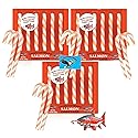 Salmon Flavored Christmas Candy Canes 18ct - Hilarious Savory Holiday Prank Candy, Funny Gag Gift Stocking Stuffers, Weird Novelty Candy for Secret