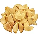 Soeos Fortune Cookies, Approx 48 Count, Vanilla Flavor, Fortune Cookies Individually Wrapped Bulk, Individually Packed Crisp Cookies with Fun