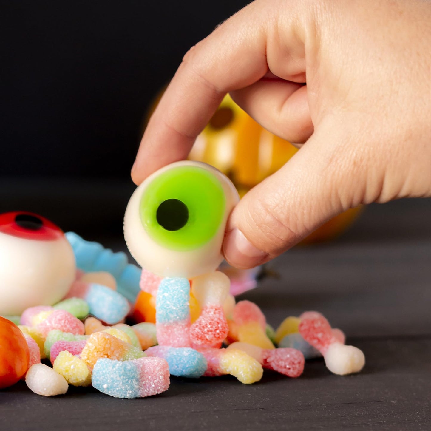 Eye Popping Gummies, 10.16oz Fun Sweet Eyeball Gummy, Chewy Bites Eyeball Gummy Candies Individually Wrapped Jelly Filled for Kids, Novelty Gag Gift