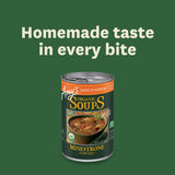 Amy’s Soup, Vegan Minestrone Soup, Light in Sodium, Made With Organic Vegetables, Beans and Pasta in Tomato Broth, Canned Soup, 14.1 Oz