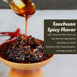 Kah's Journey Original Szechuan Chili Oil - 15.87oz (450g) Spicy Chili Crisp with Crunchy Garlic, Vegan, Sugar Free Hot Sauce, Great for Noodles
