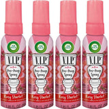 Air Wick V.I.P. Pre-Poop Toilet Spray | Rosy Starlet Scent | Contains Essential Oils | Travel Size Air Freshener | Up to 100 uses - 1.85 Ounce (Pack