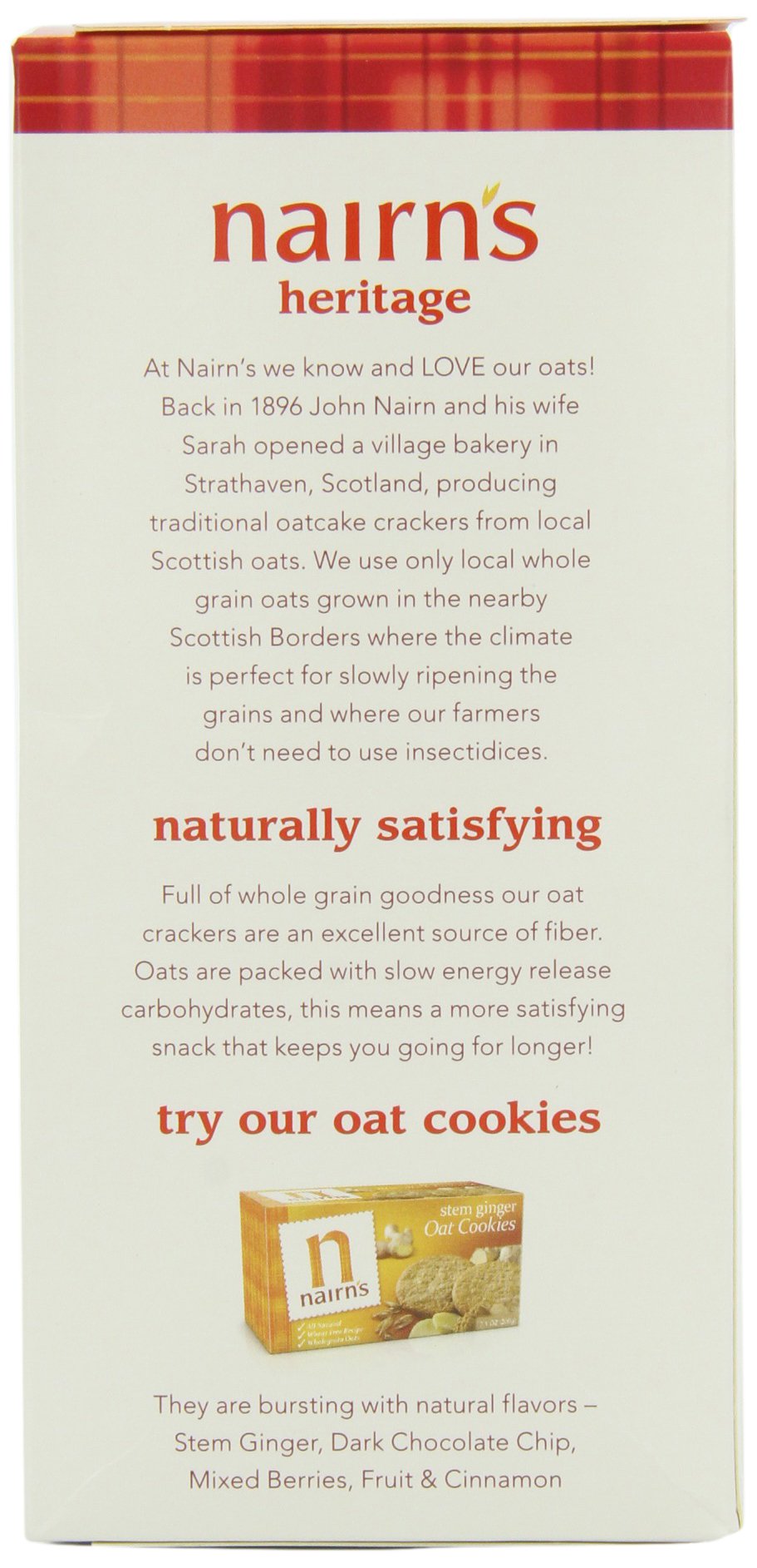 Nairn's Oatcake Crackers (Red Box), 8.8-Ounce Boxes (Pack of 6)