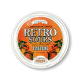 Retro Sours Tangerine Drops (3 Pack) - Nostalgic Hard Citrus Treats in Reusable Tins - Tangy Tangerine Flavor Pieces - Retro Style Pocket Tins