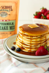 Old School Brand™ Buttermilk Pancake Mix, 12 oz. | Fluffy Homestyle Style Pancake & Waffle Mix | Makes 10-12 Pancakes or 6-8 Waffles
