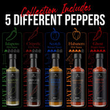 Hot Sauce Gift Set Variety 5 Pack - Hot Sauce Collection Sampler Set