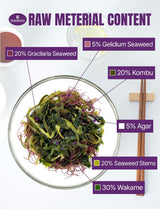 Nice Witch’s Korean Dried Seaweed Salad Mix - Assorted Seaweed Blend, Ready in Minutes, 7 Individual Packs (8g Each), Product of Korea Korean Wakame