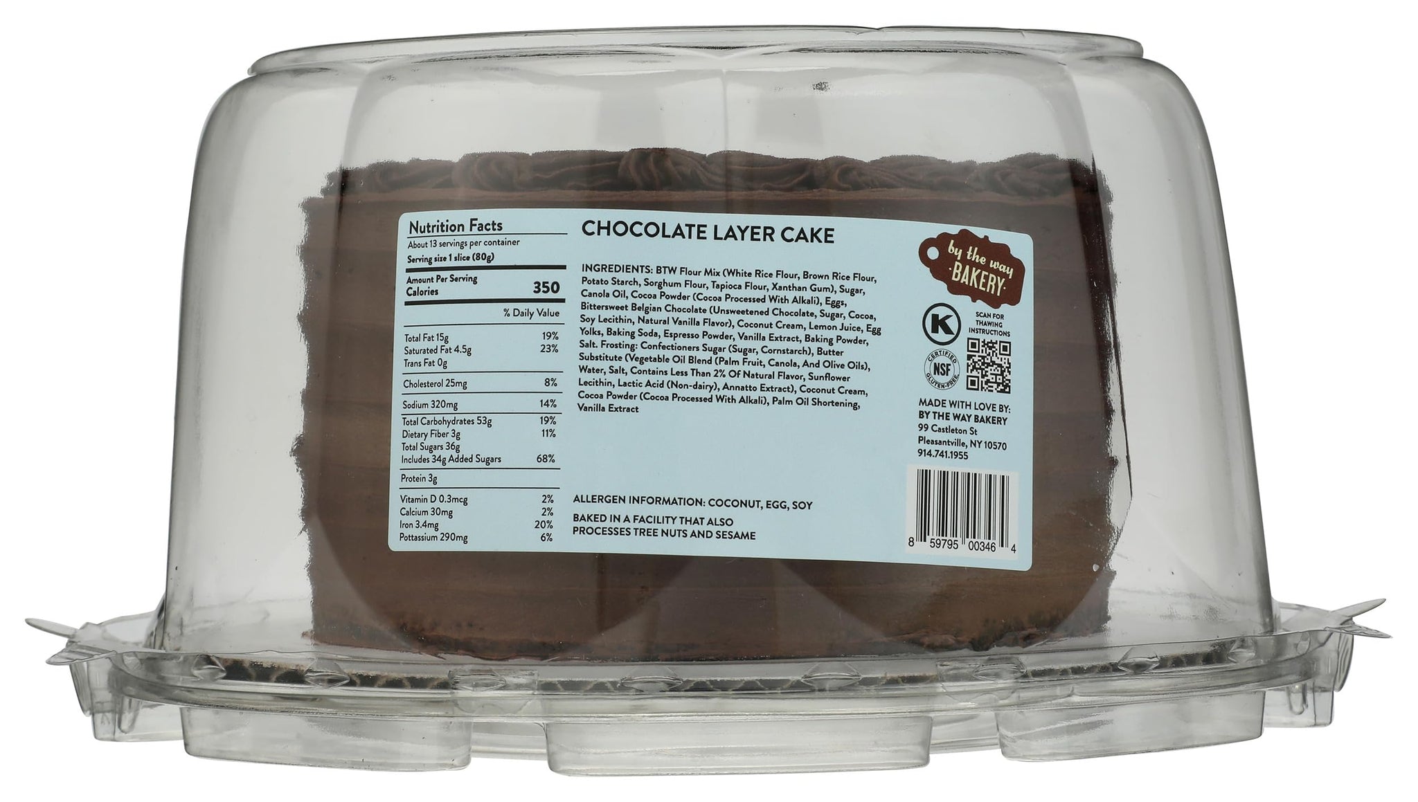 By the Way Bakery Chocolate Cake, 37 OZ