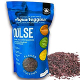 Aqua Veggies Organic Atlantic Dulse Flakes 227g 1/2lbs, Hand-Harvested, Sun-Dried Bay of Fundy, Excellent Source of Vitamins B6, B12, Iron, Iodine