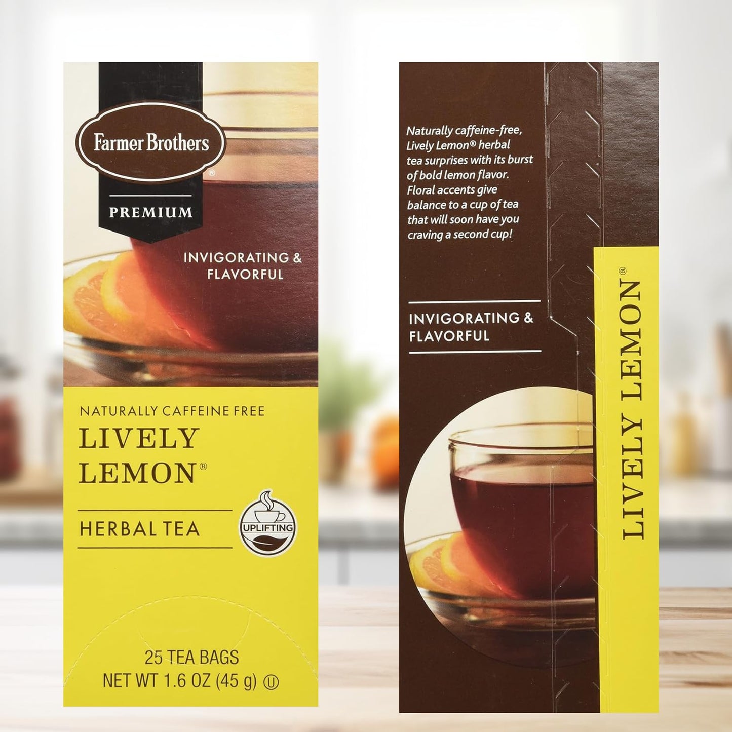 Farmer Brothers Premium: Lively Lemon Hot Tea - 2/25 ct boxes